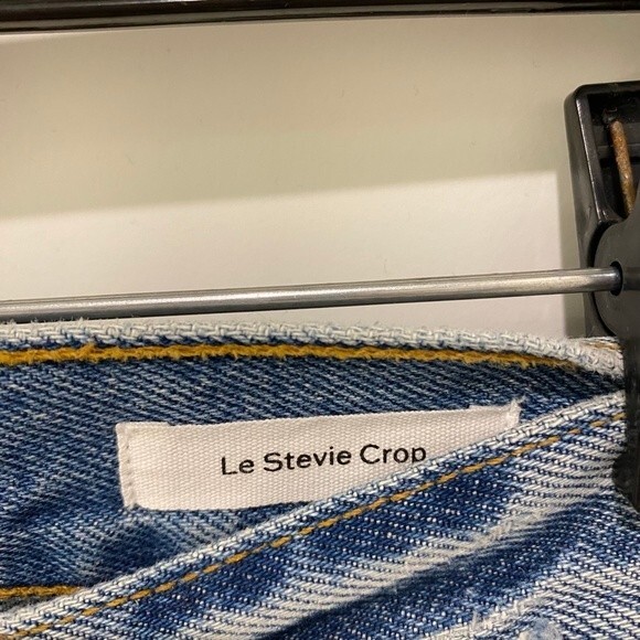 Frame Le Stevie Women's Crop Jeans. Distressed. Blue. Size 29. Streewear. Cute - Picture 2 of 13